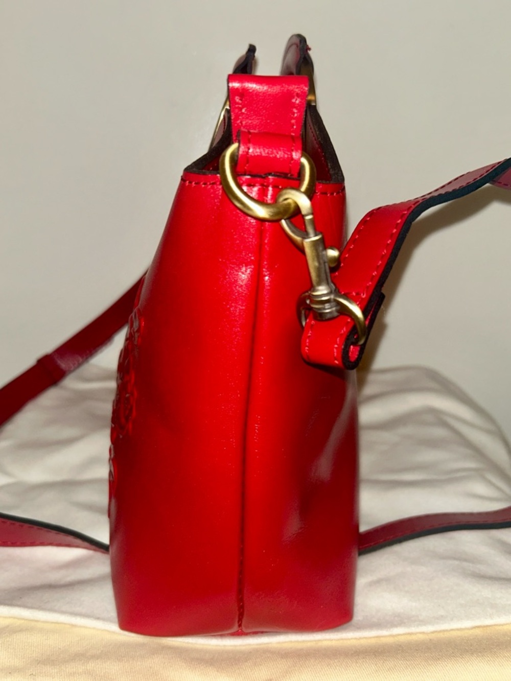 Patricia Nash Valletta Floral Embossed Satchel Bag. RARE!  Sold out everywhere - Picture 3 of 9